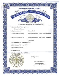 apostille example 3
